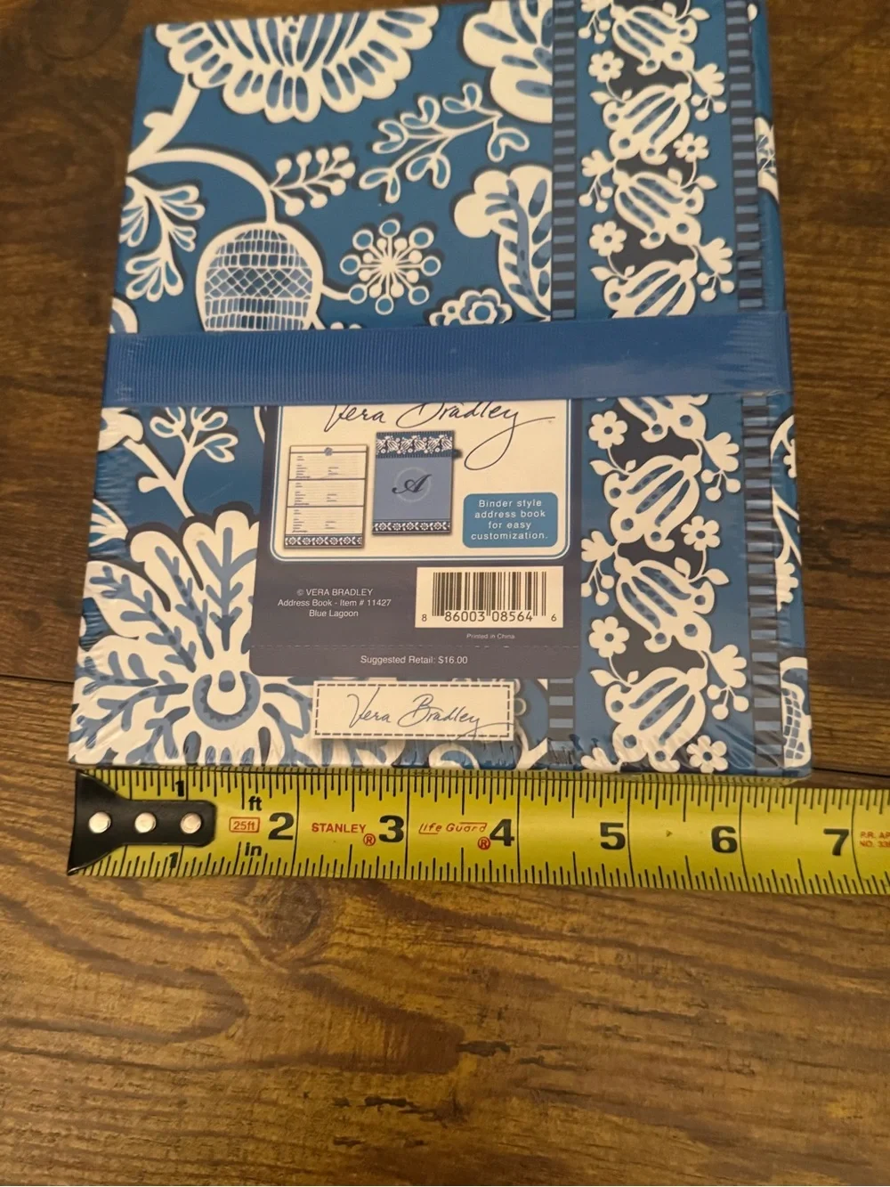 Vera Bradley Blue Lagoon Binder Style Address Book Retired Floral Organizer